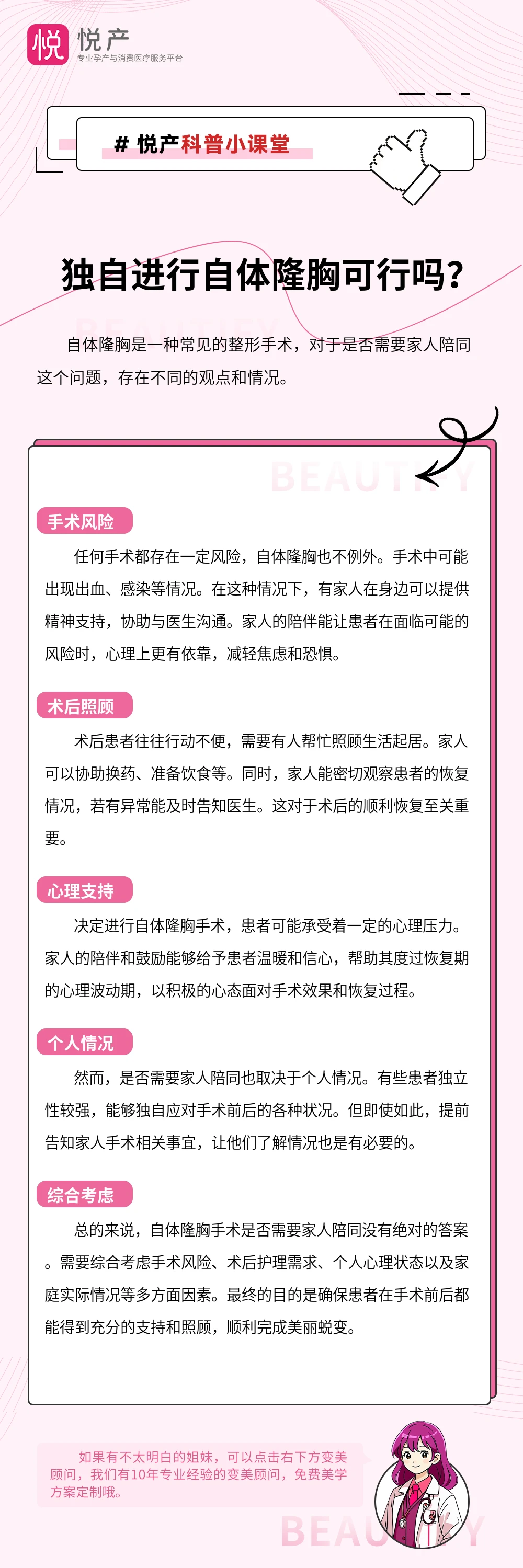 独自进行自体隆胸可行吗？