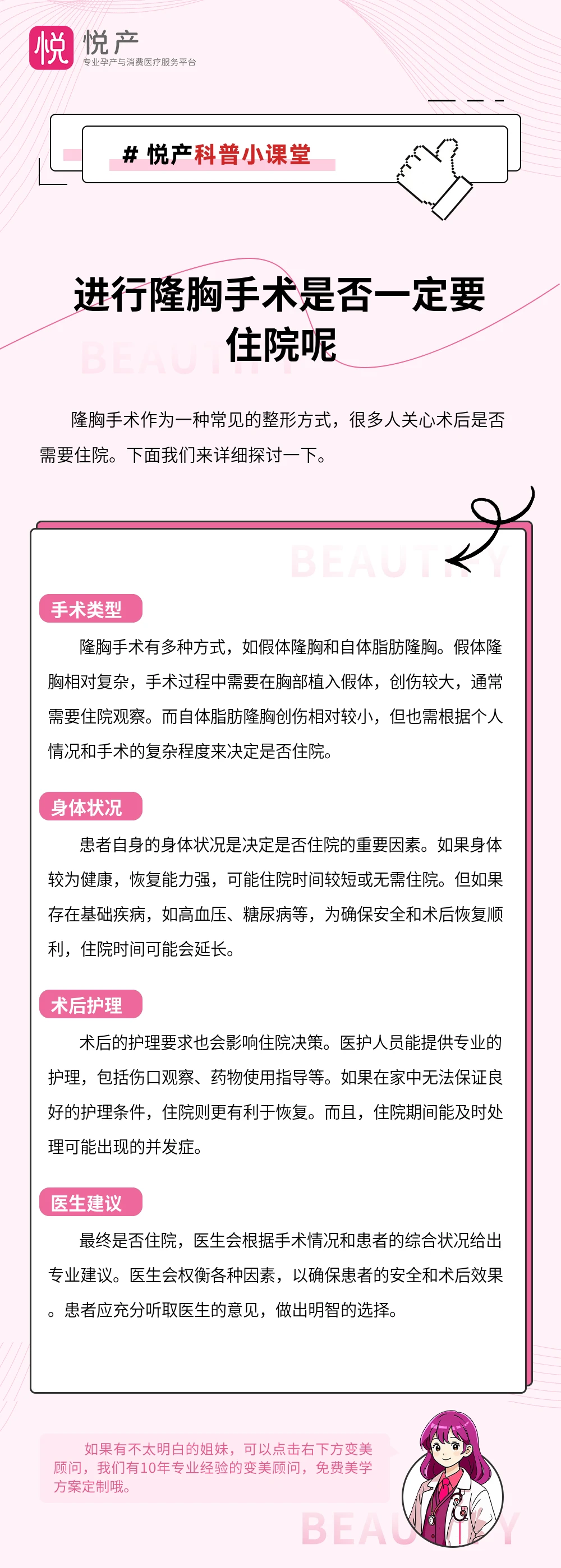 进行隆胸手术是否一定要住院呢