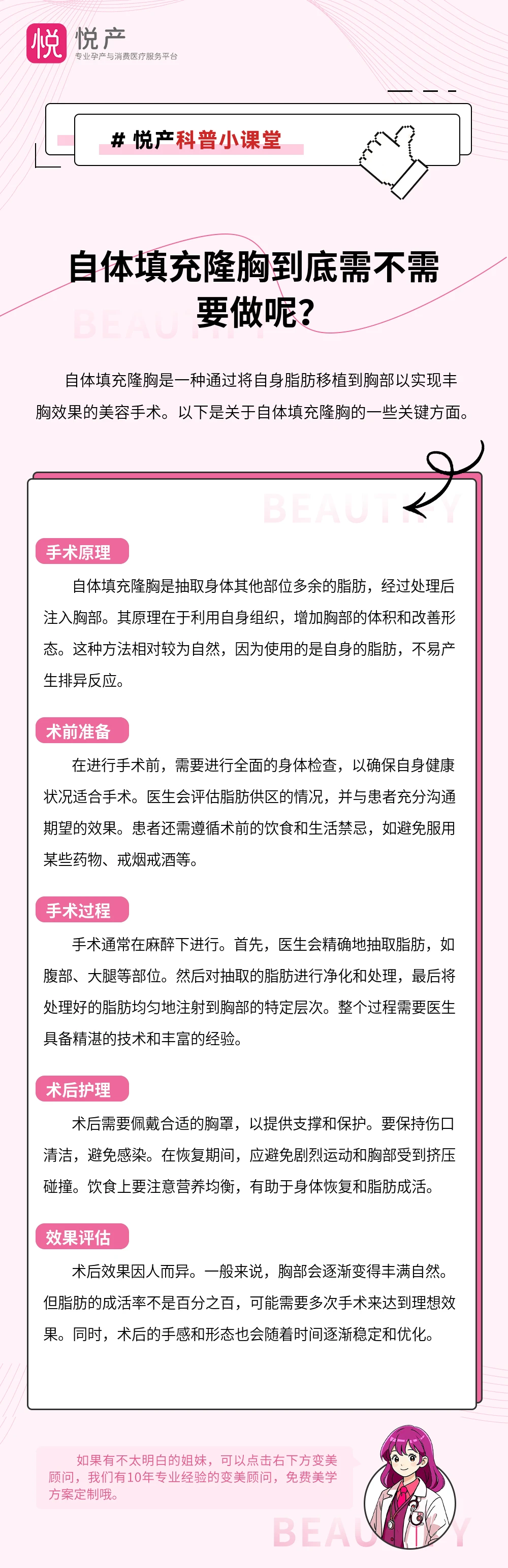 自体填充隆胸到底需不需要做呢？
