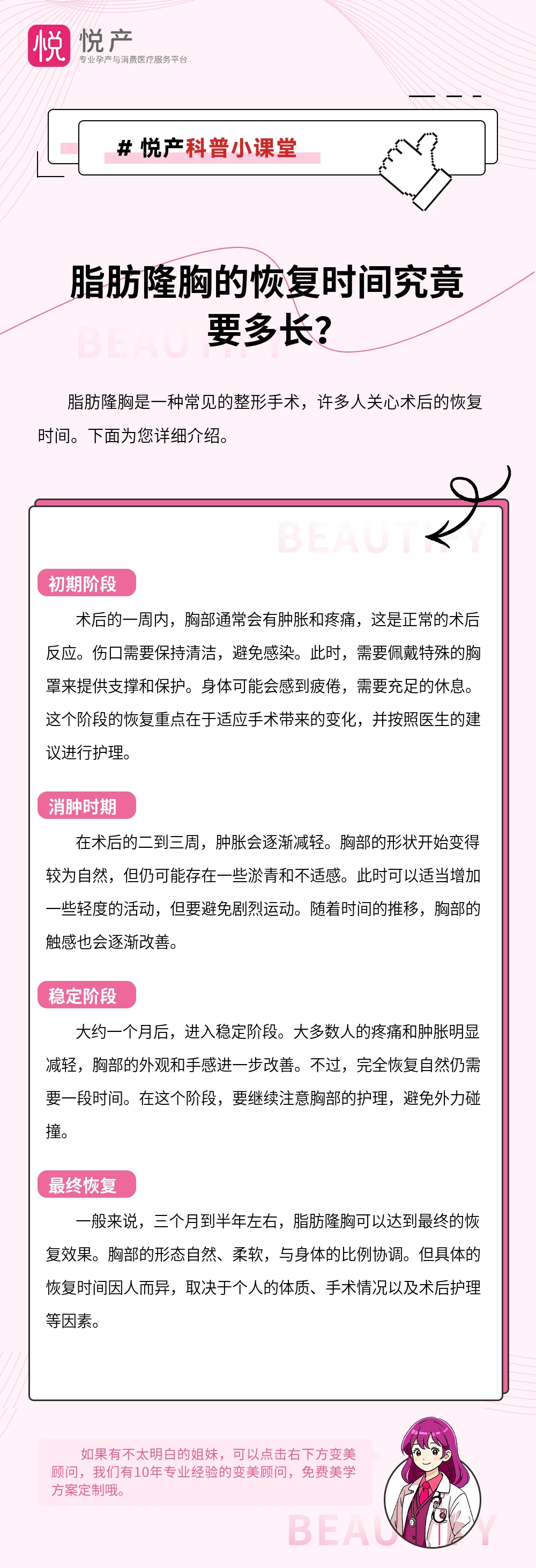脂肪隆胸的恢复时间究竟要多长？