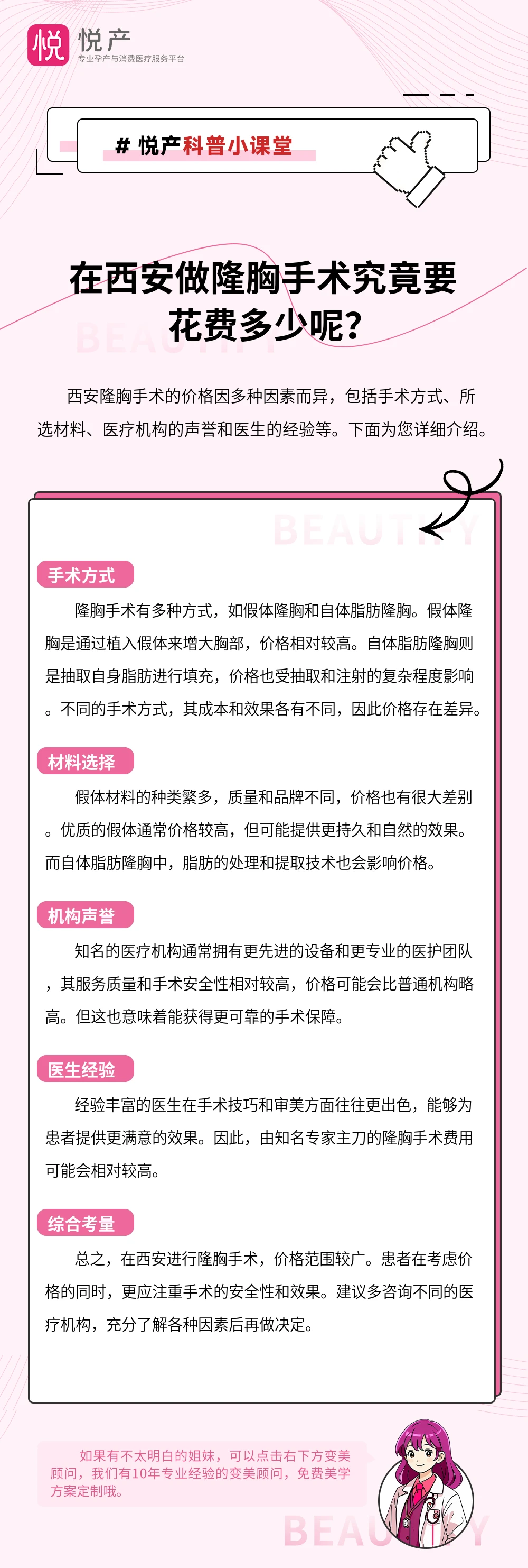 在西安做隆胸手术究竟要花费多少呢？