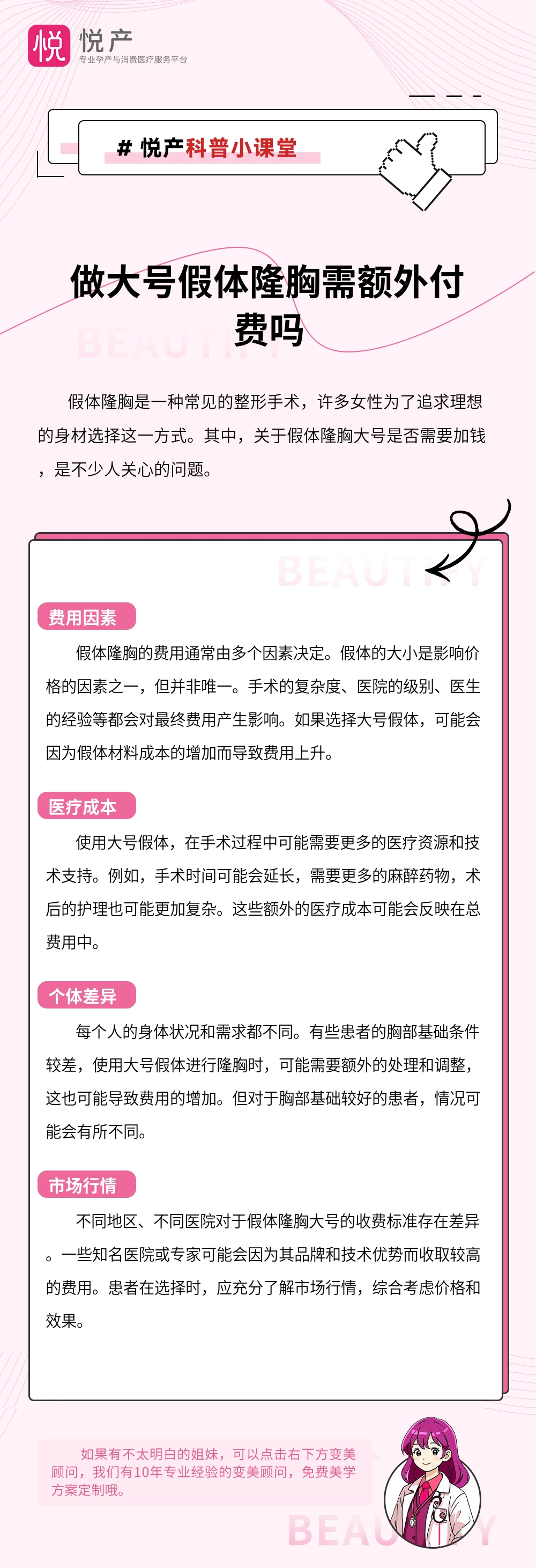 做大号假体隆胸需额外付费吗