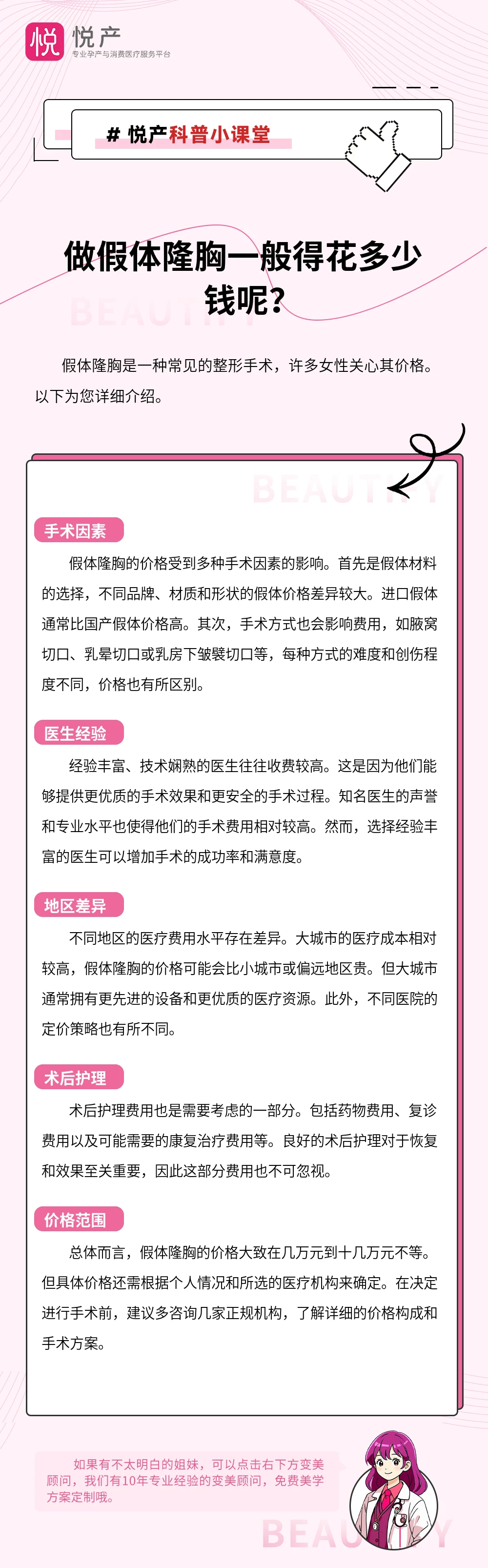 做假体隆胸一般得花多少钱呢？