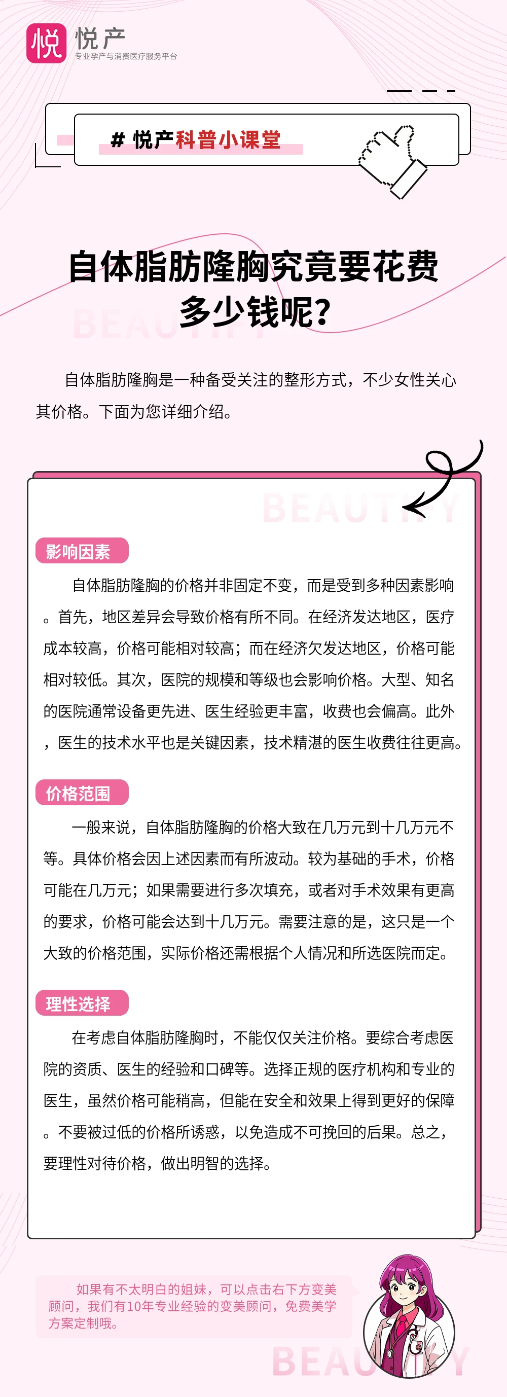 自体脂肪隆胸究竟要花费多少钱呢？