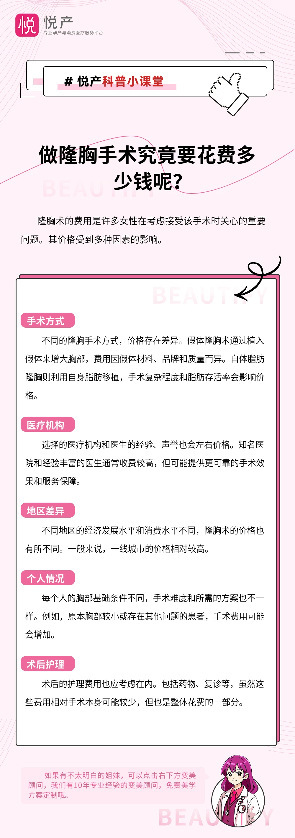 做隆胸手术究竟要花费多少钱呢？