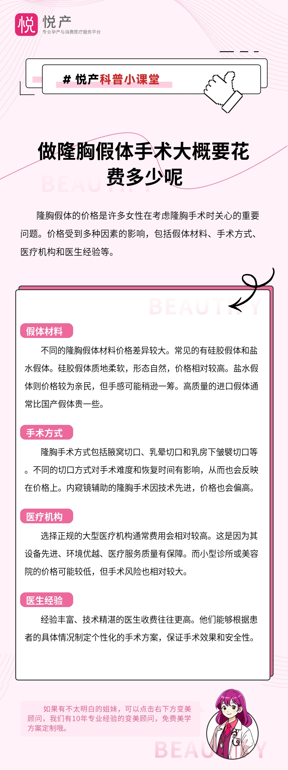 做隆胸假体手术大概要花费多少呢