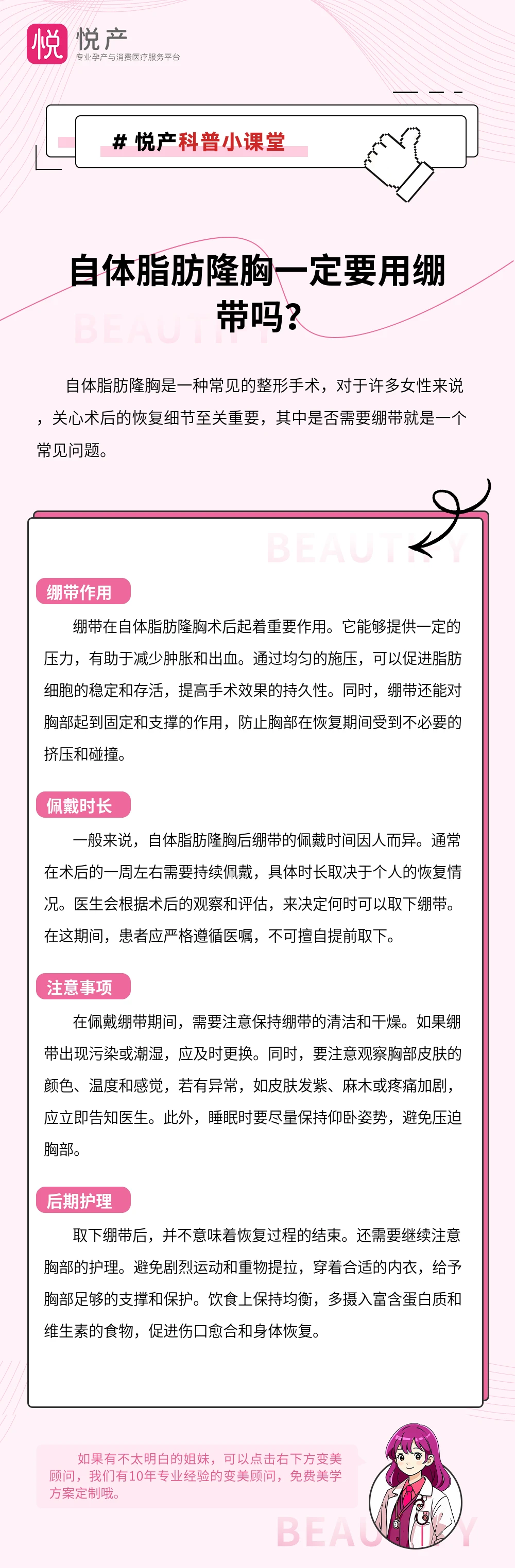 自体脂肪隆胸一定要用绷带吗？