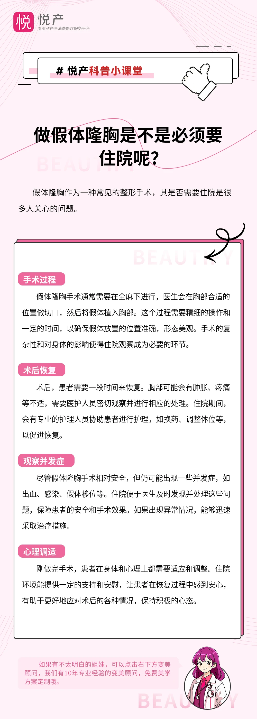 做假体隆胸是不是必须要住院呢？