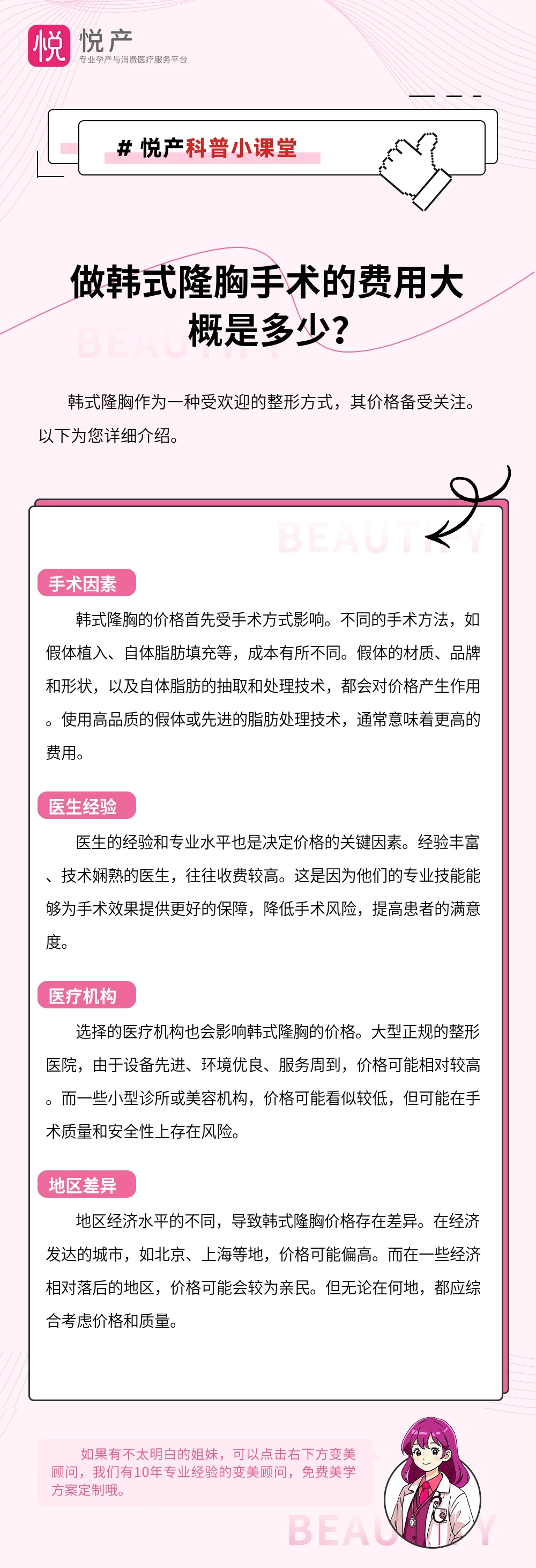 做韩式隆胸手术的费用大概是多少？