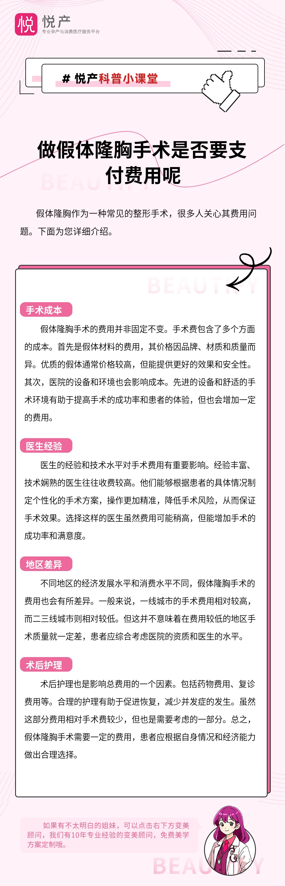 做假体隆胸手术是否要支付费用呢
