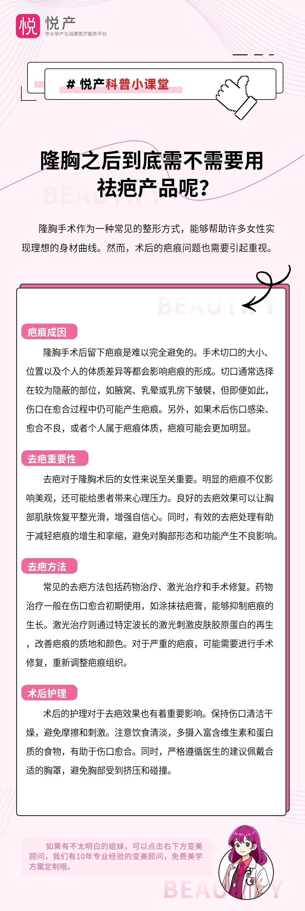 隆胸之后到底需不需要用祛疤产品呢？