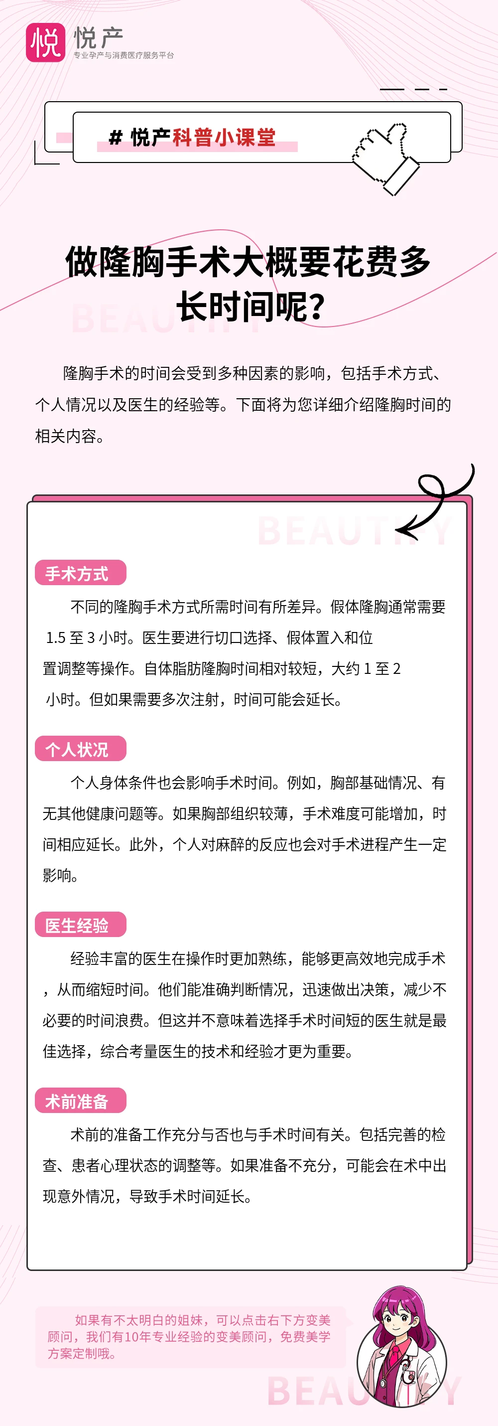 做隆胸手术大概要花费多长时间呢？