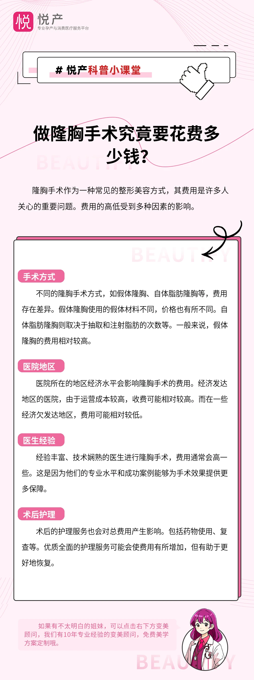 做隆胸手术究竟要花费多少钱？