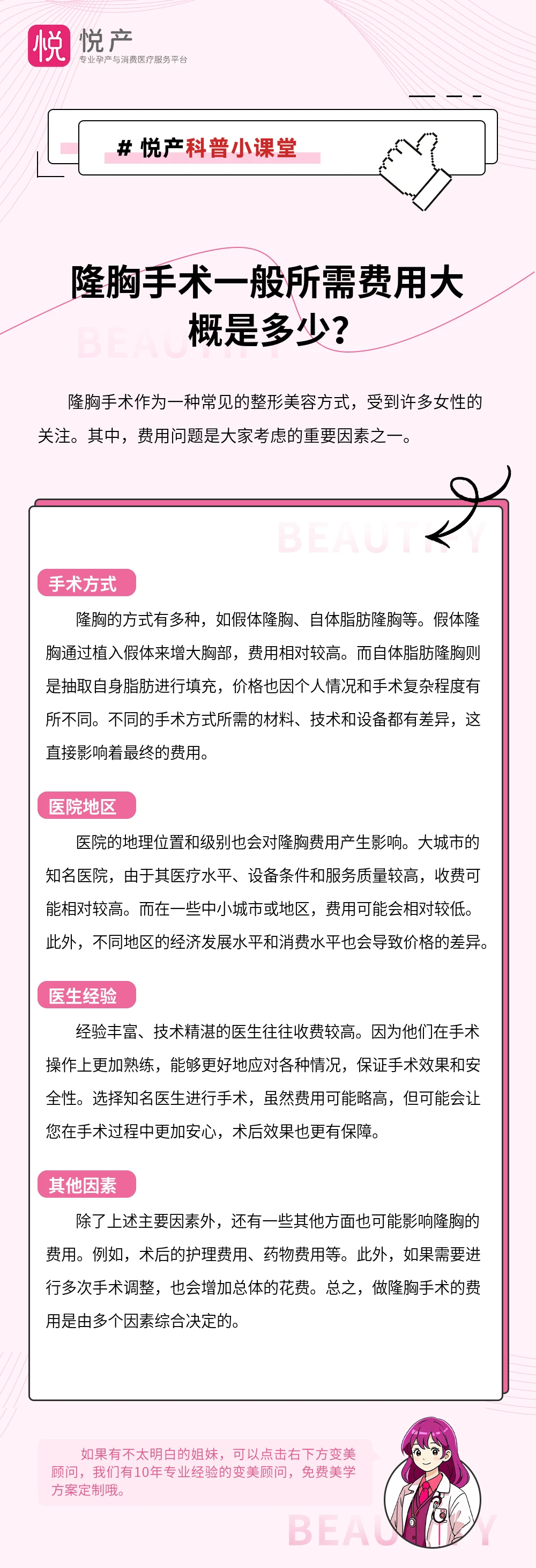 隆胸手术一般所需费用大概是多少？