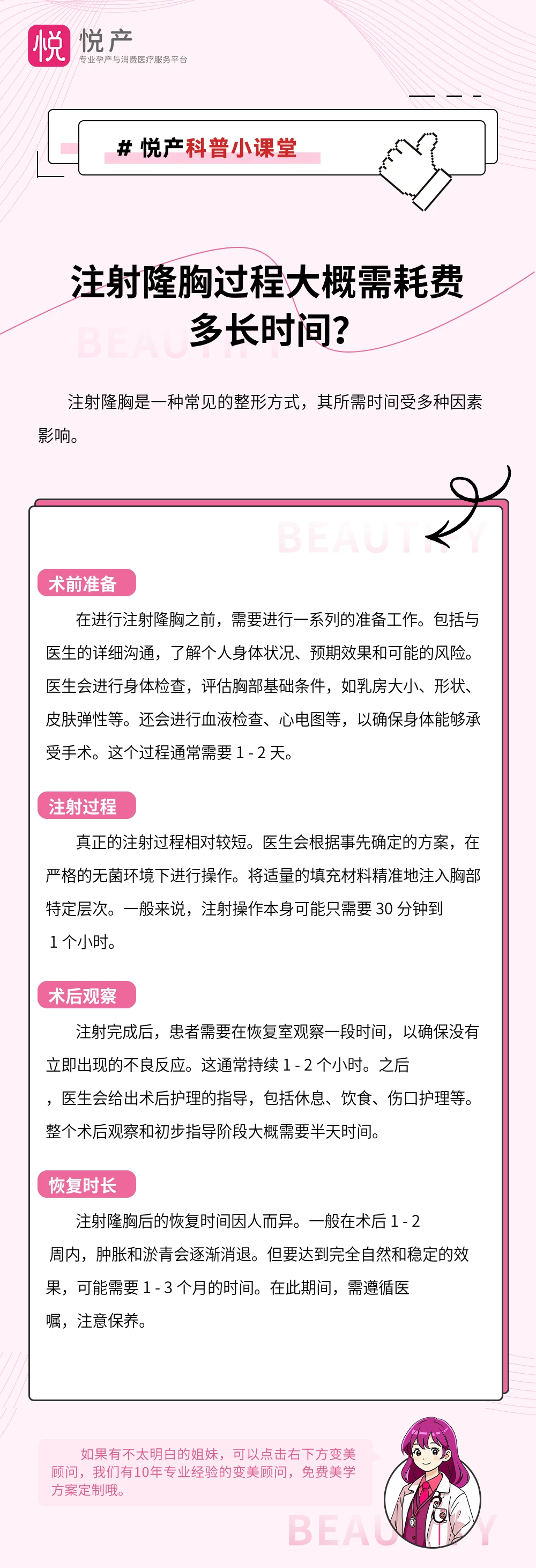 注射隆胸过程大概需耗费多长时间？