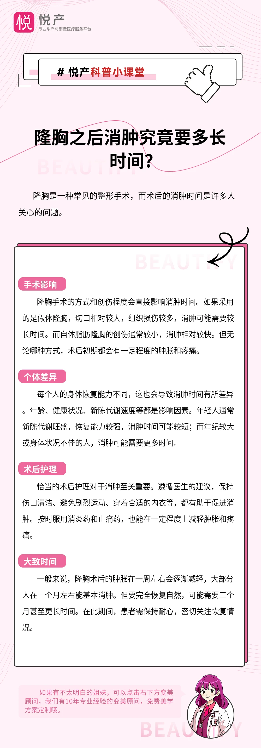 隆胸之后消肿究竟要多长时间？
