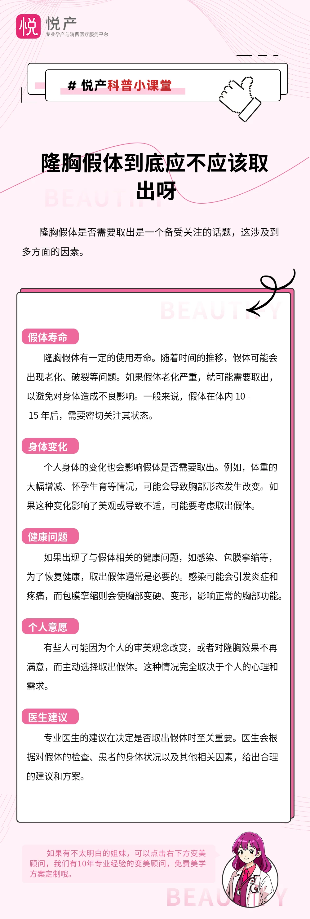 隆胸假体到底应不应该取出呀