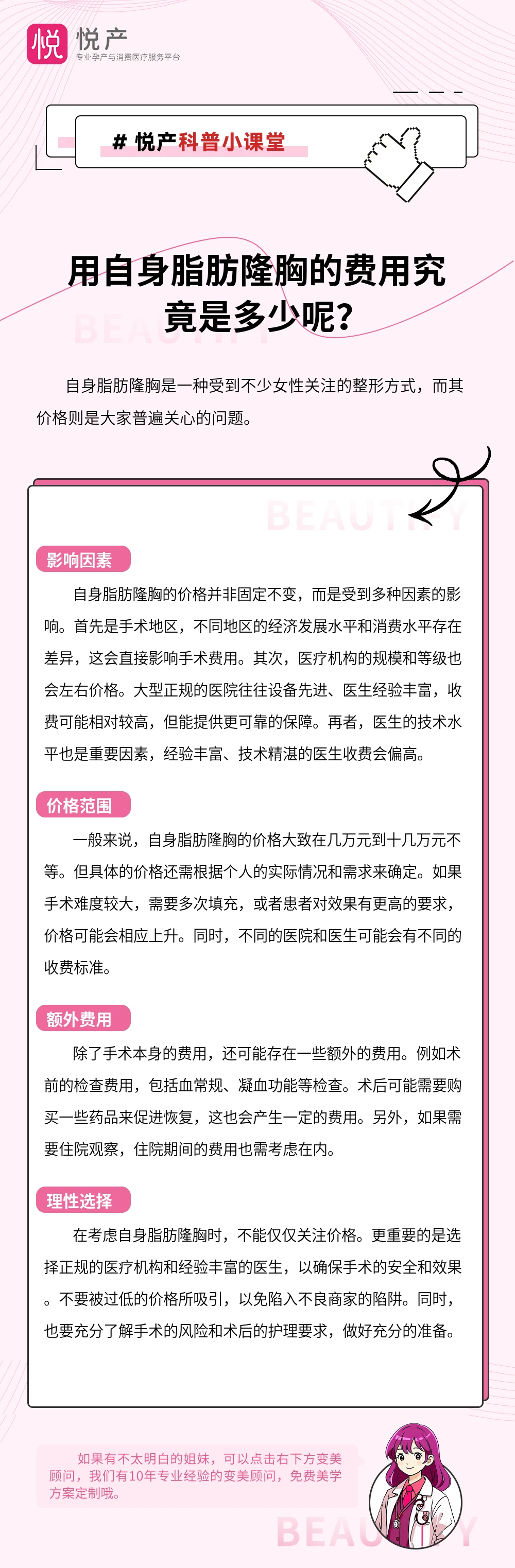 用自身脂肪隆胸的费用究竟是多少呢？