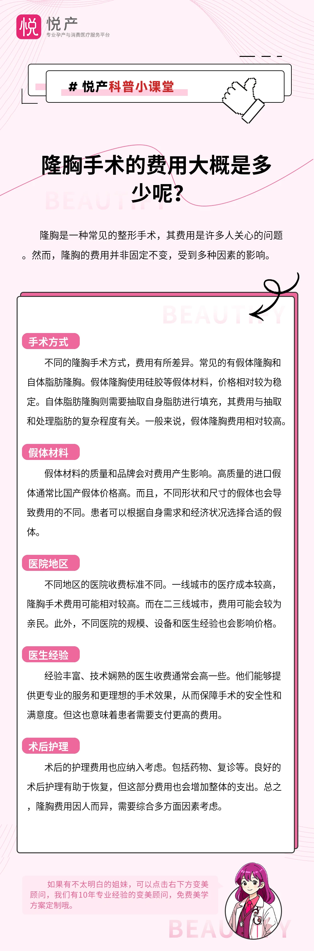 隆胸手术的费用大概是多少呢？