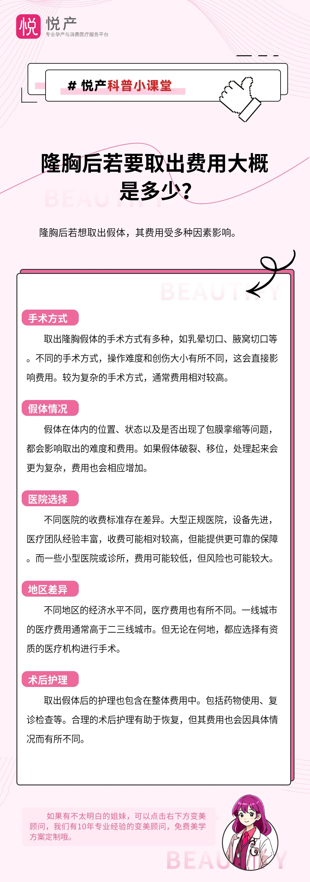 隆胸后若要取出费用大概是多少？