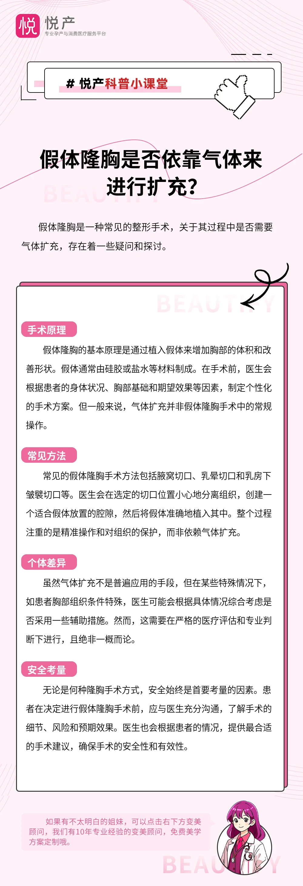 假体隆胸是否依靠气体来进行扩充？