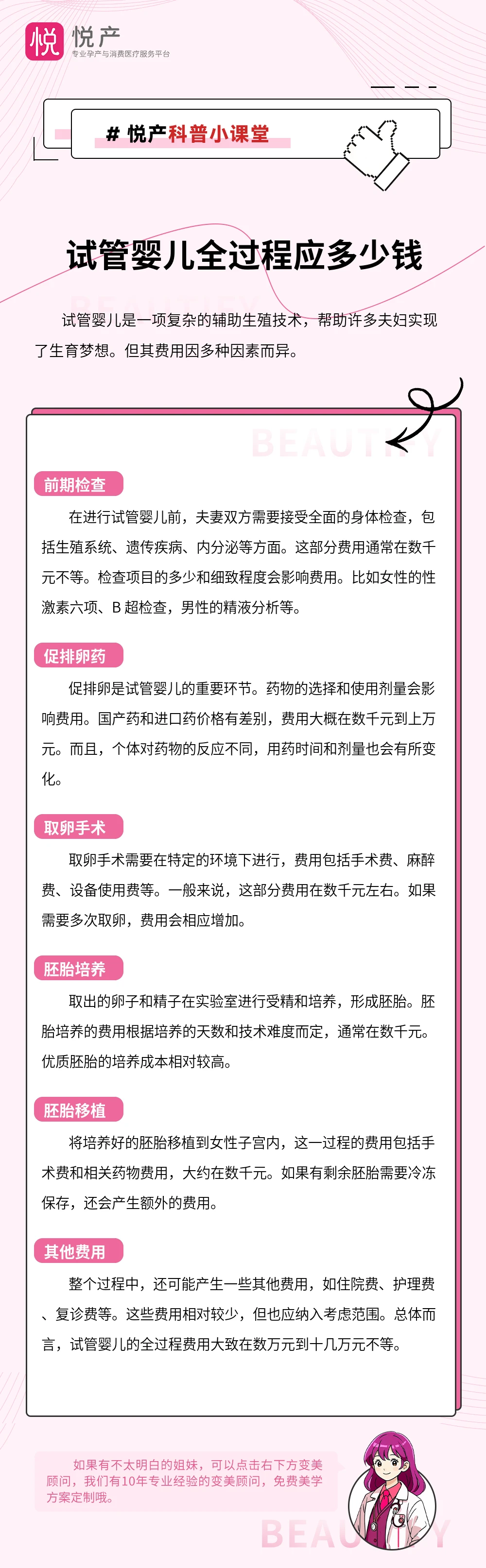 试管婴儿全过程应多少钱