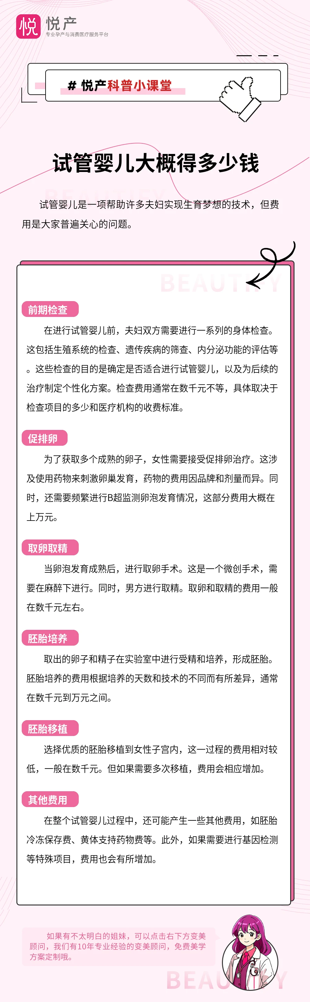试管婴儿大概得多少钱