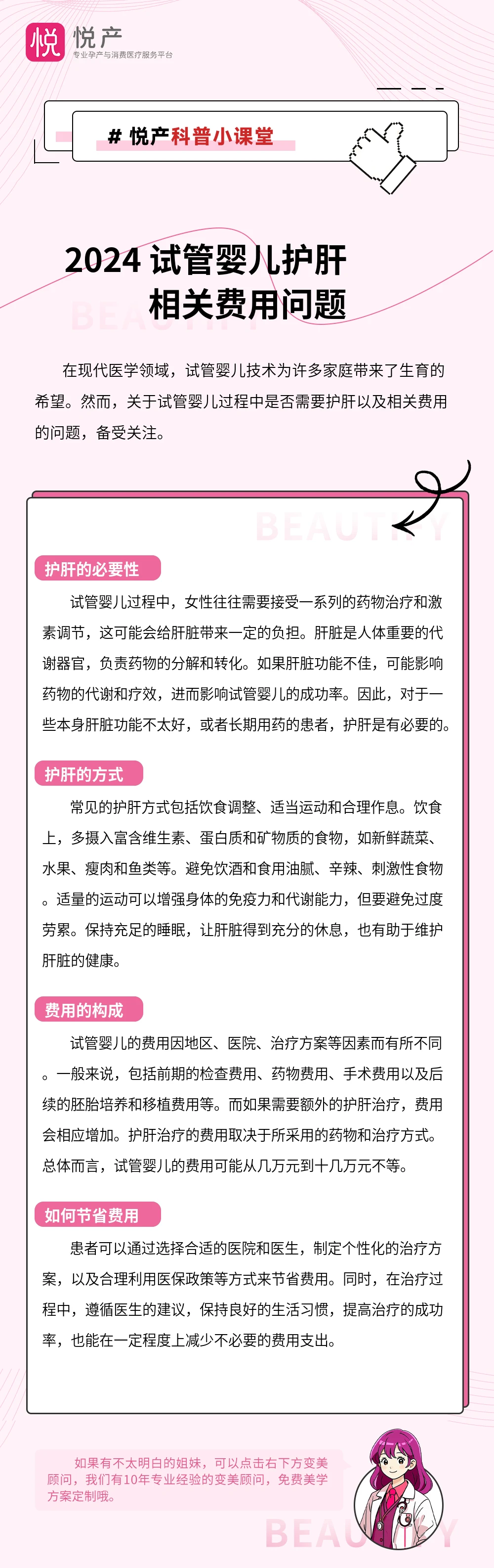 2024 试管婴儿护肝相关费用问题