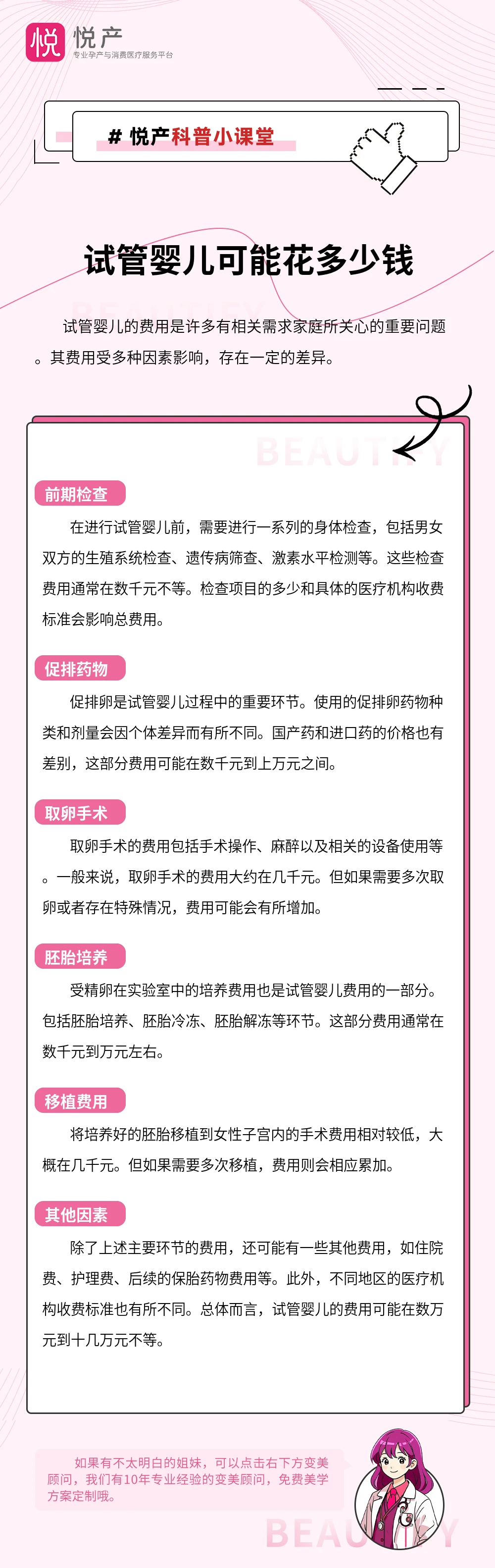试管婴儿可能花多少钱