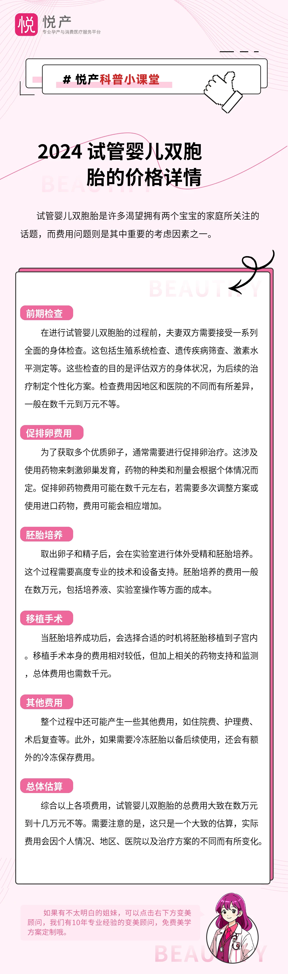 2024 试管婴儿双胞胎的价格详情