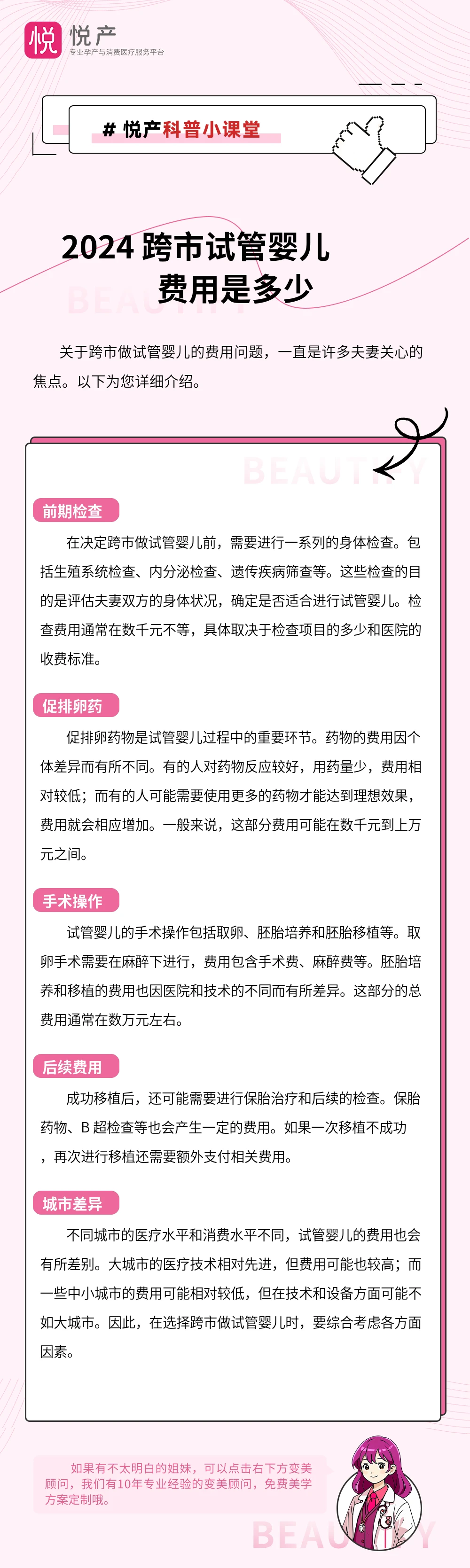 2024 跨市试管婴儿费用是多少