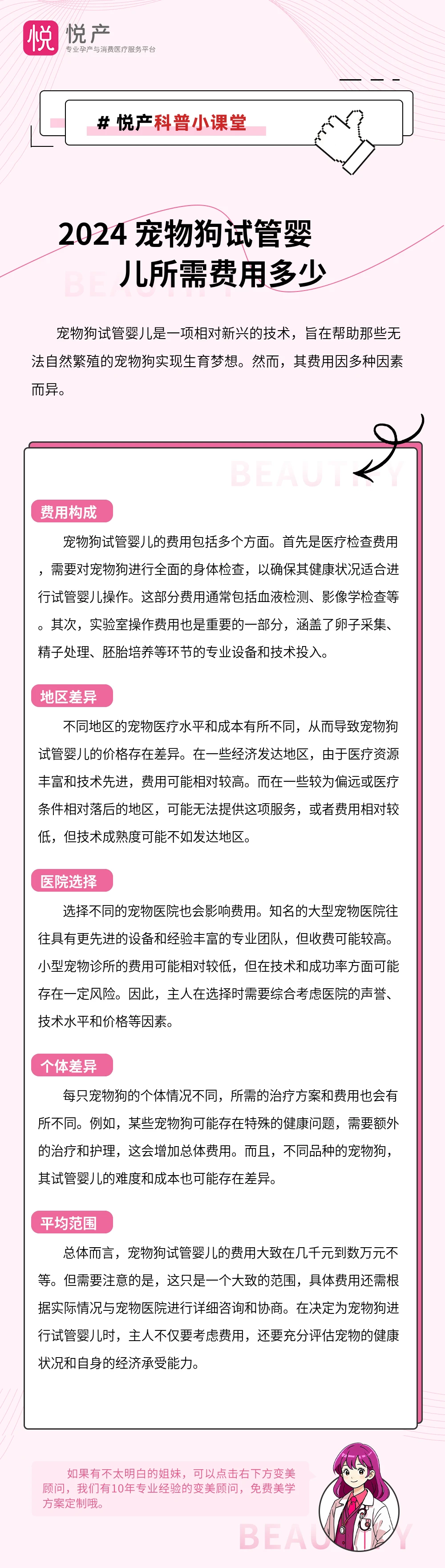 2024 宠物狗试管婴儿所需费用多少