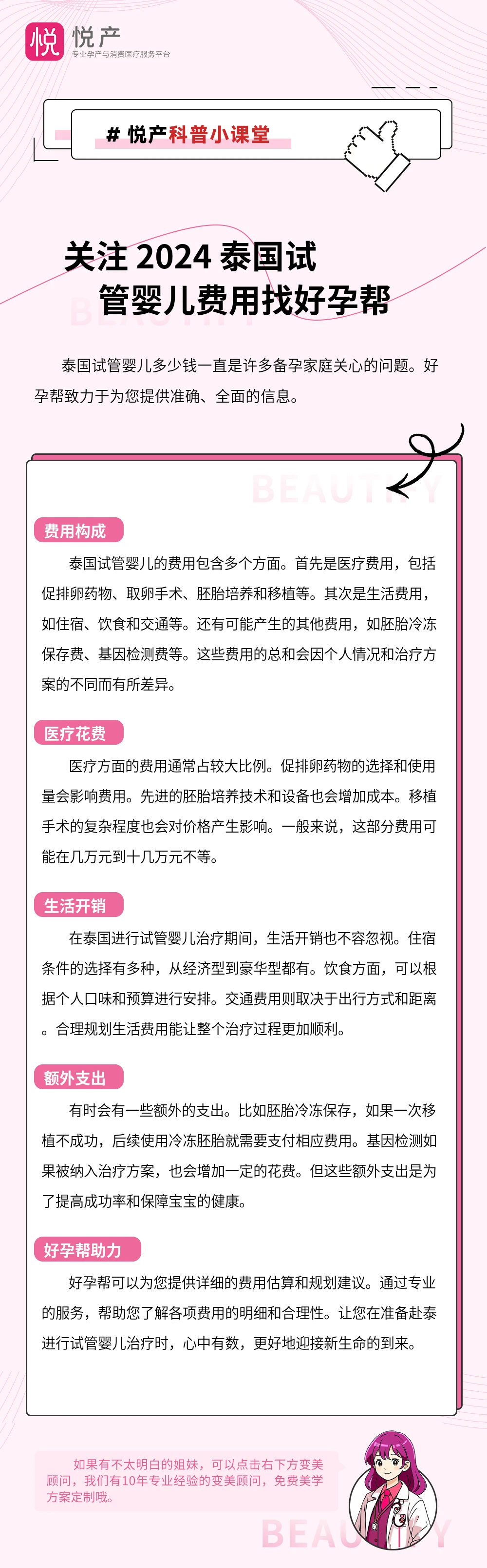 关注 2024 泰国试管婴儿费用找好孕帮