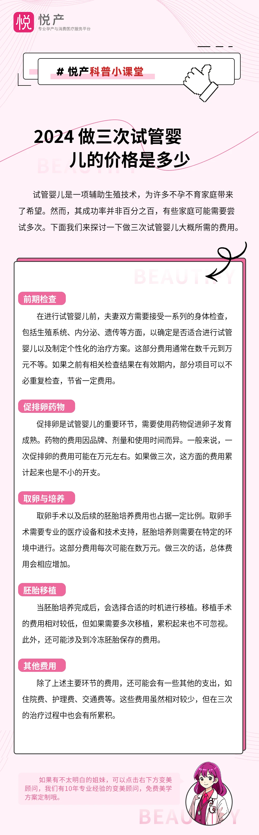 2024 做三次试管婴儿的价格是多少