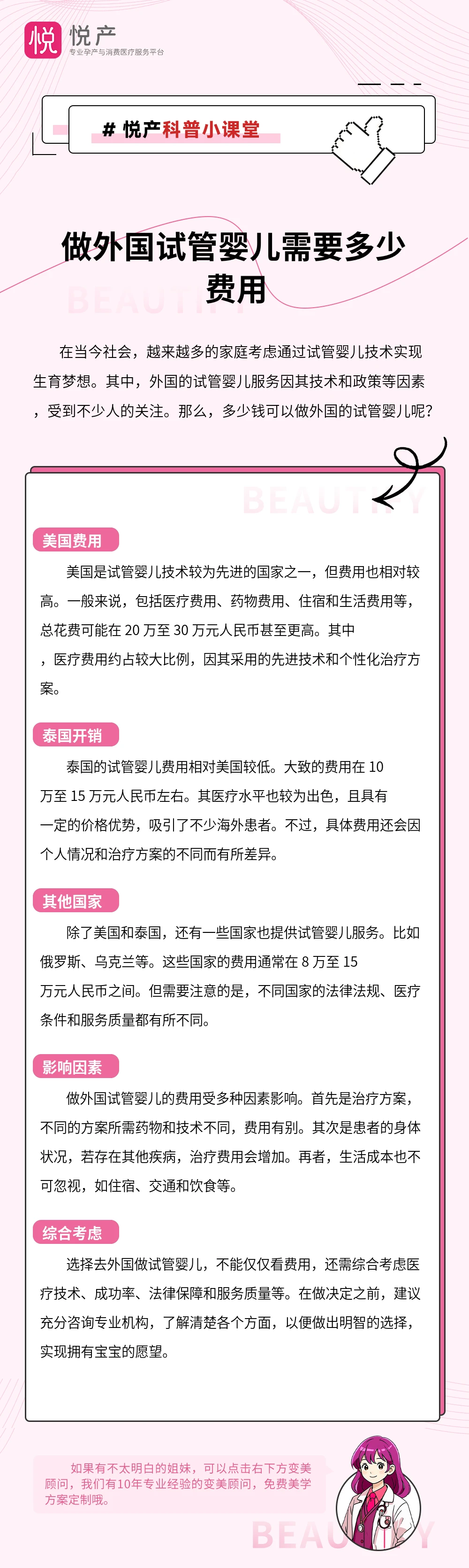 做外国试管婴儿需要多少费用