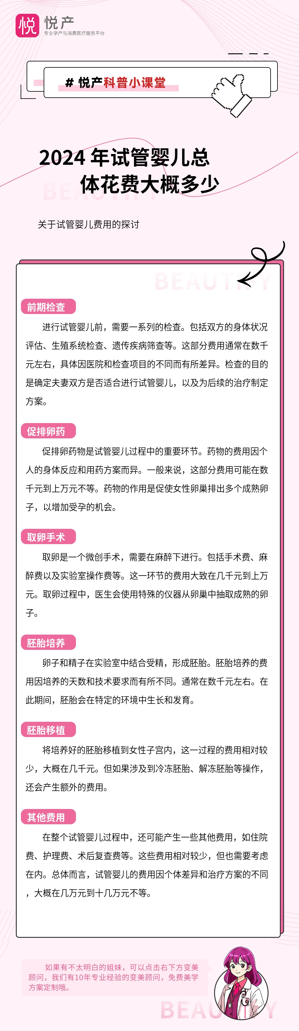 2024 年试管婴儿总体花费大概多少