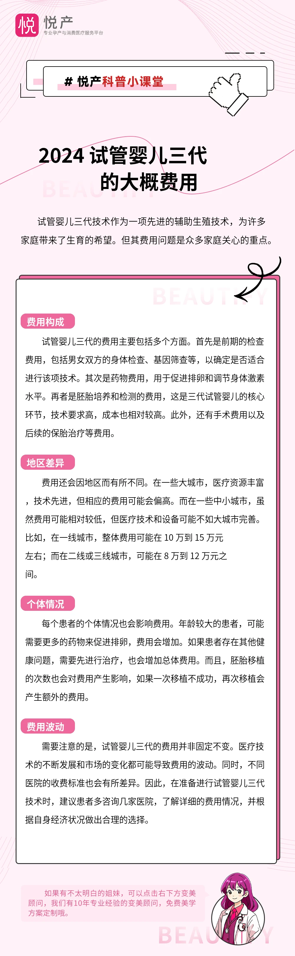 2024 试管婴儿三代的大概费用