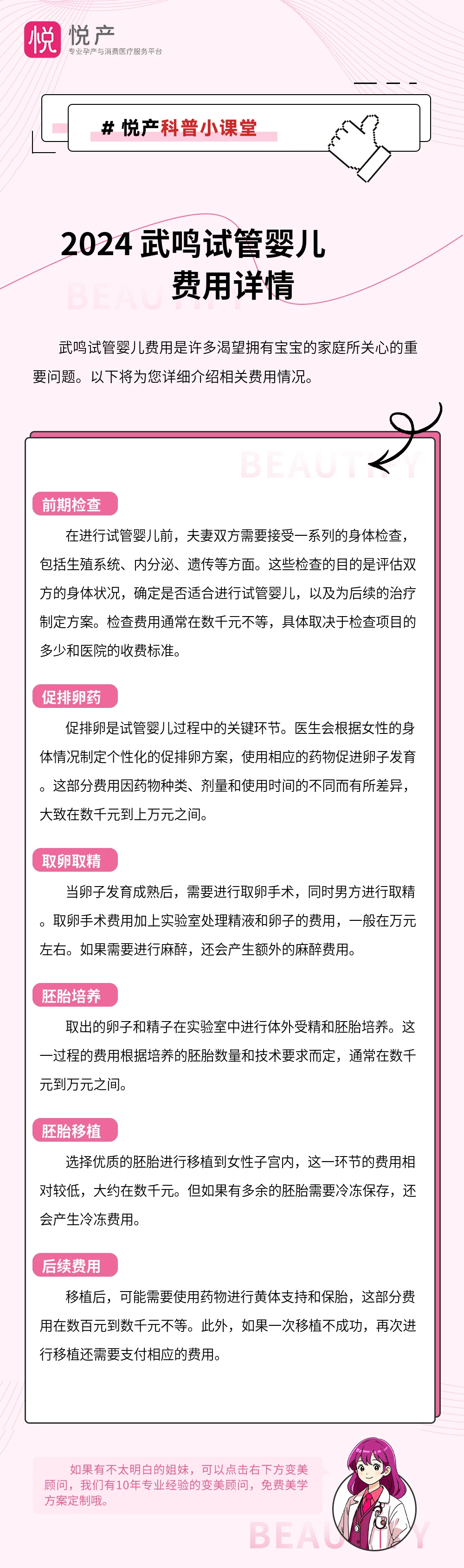 2024 武鸣试管婴儿费用详情