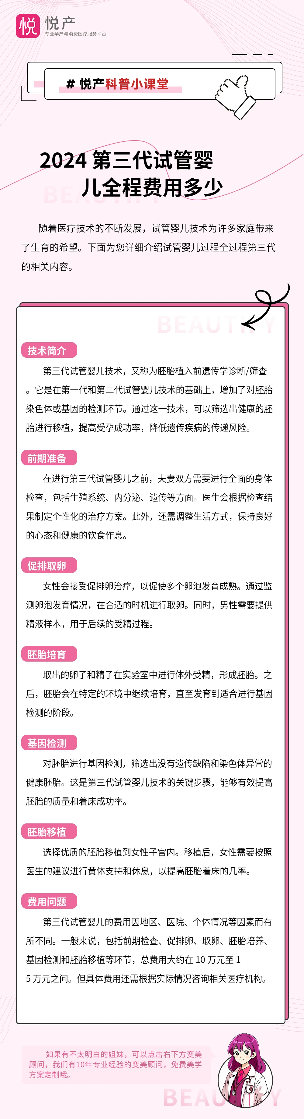2024 第三代试管婴儿全程费用多少