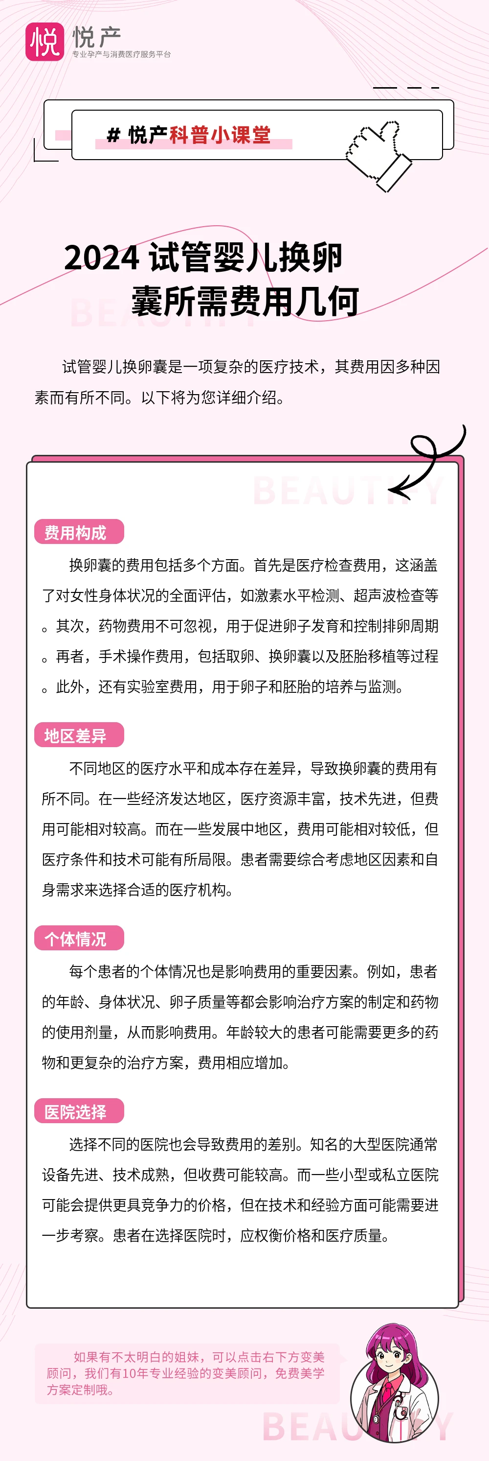 2024 试管婴儿换卵囊所需费用几何