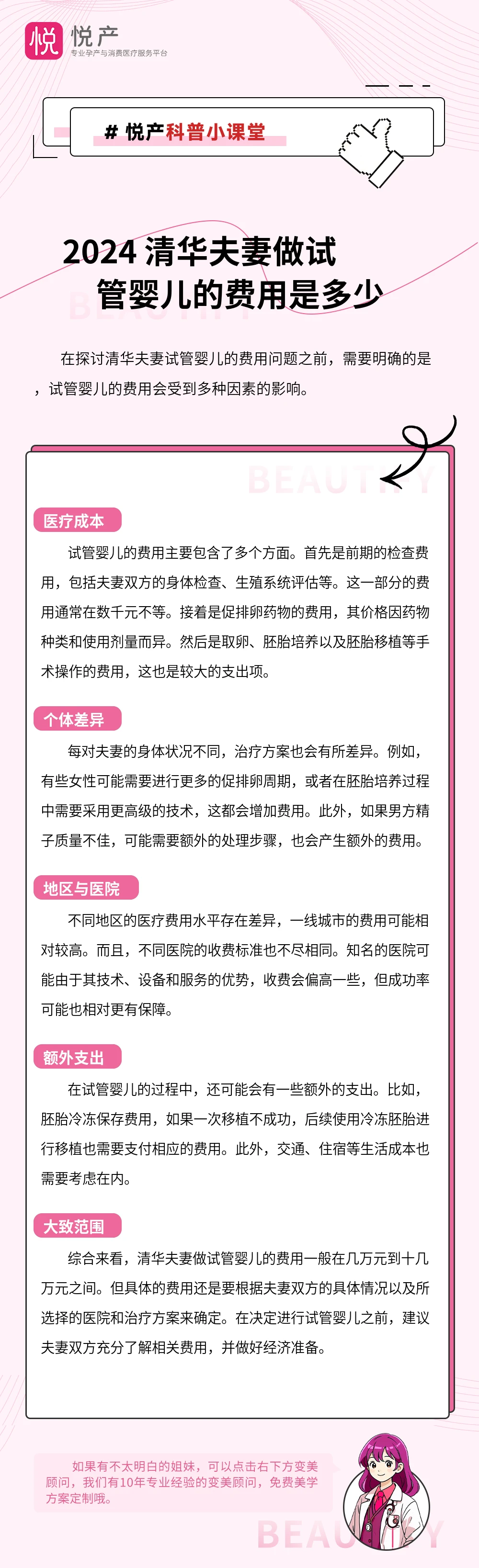 2024 清华夫妻做试管婴儿的费用是多少