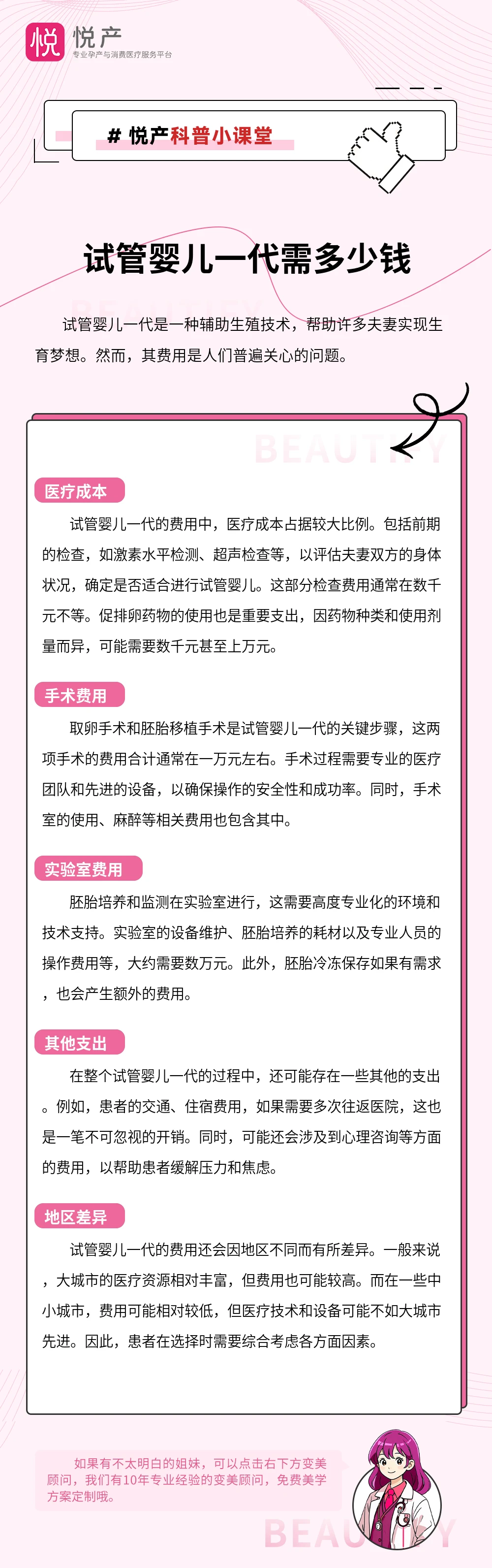 试管婴儿一代需多少钱