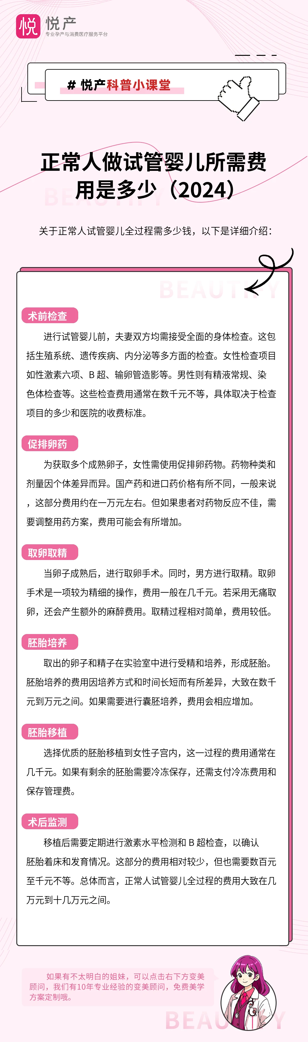 正常人做试管婴儿所需费用是多少（2024）