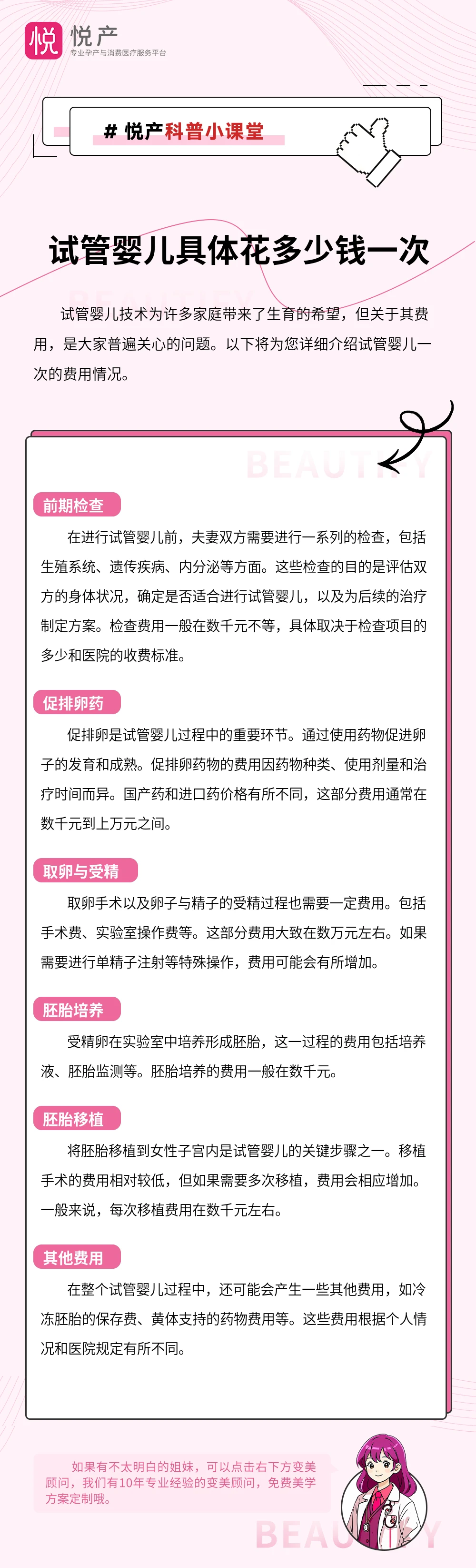 试管婴儿具体花多少钱一次