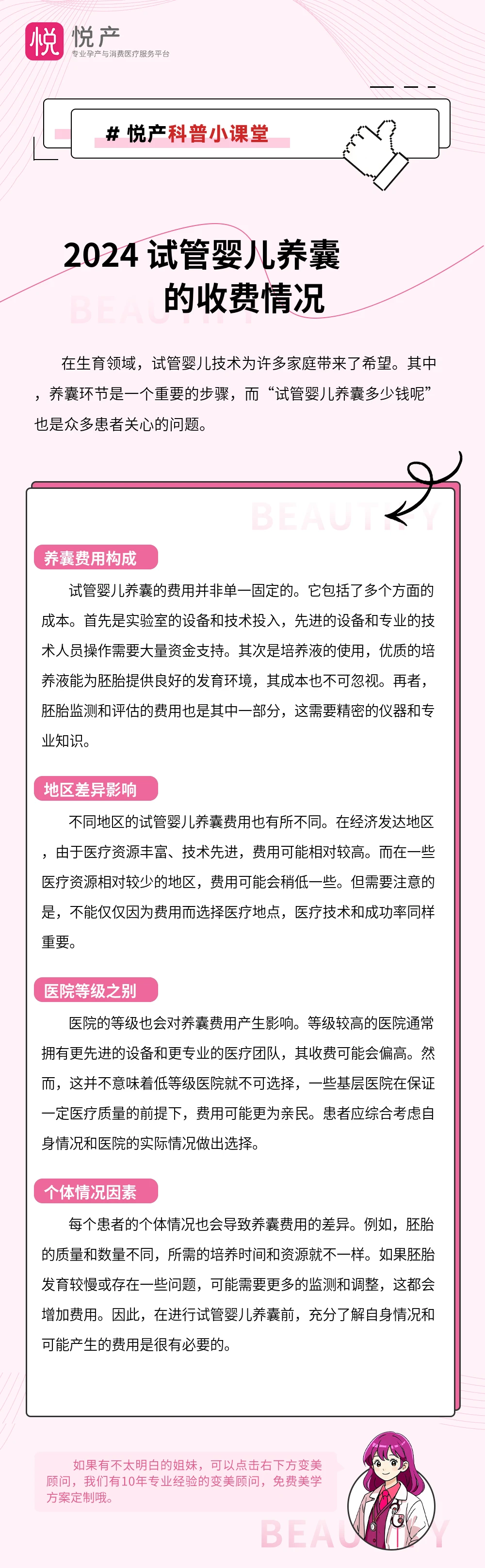 2024 试管婴儿养囊的收费情况