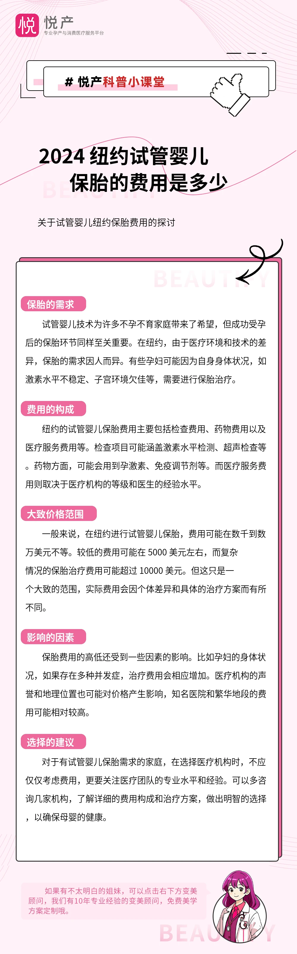 2024 纽约试管婴儿保胎的费用是多少