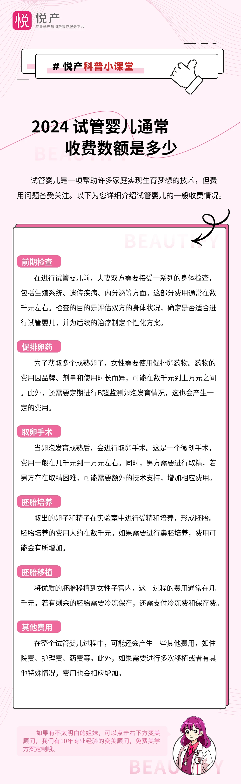 2024 试管婴儿通常收费数额是多少
