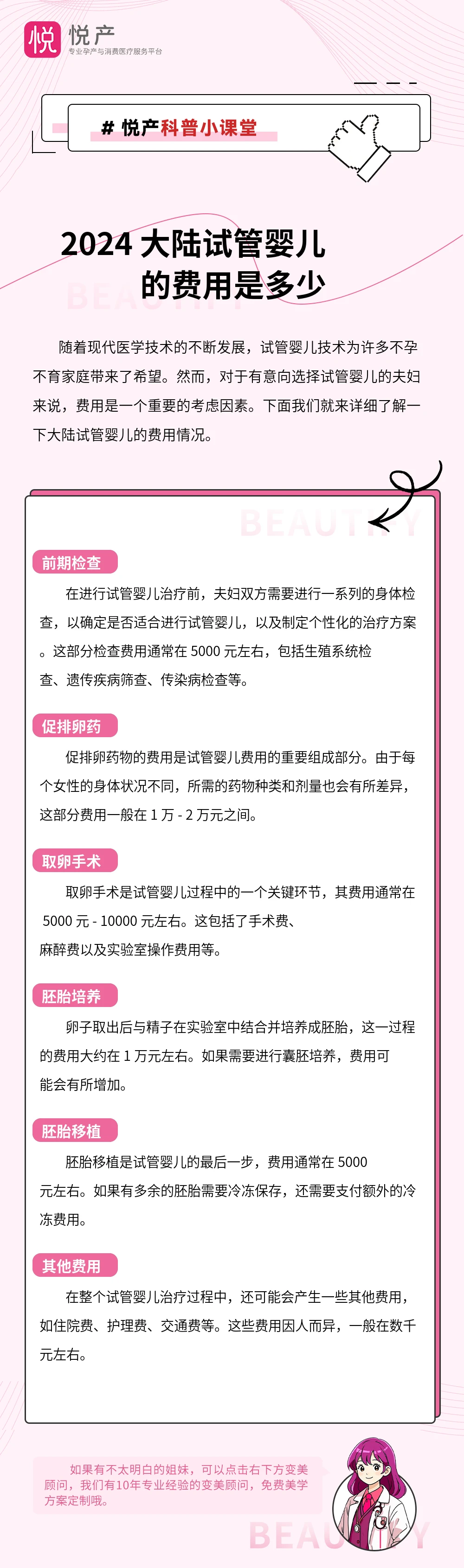 2024 大陆试管婴儿的费用是多少