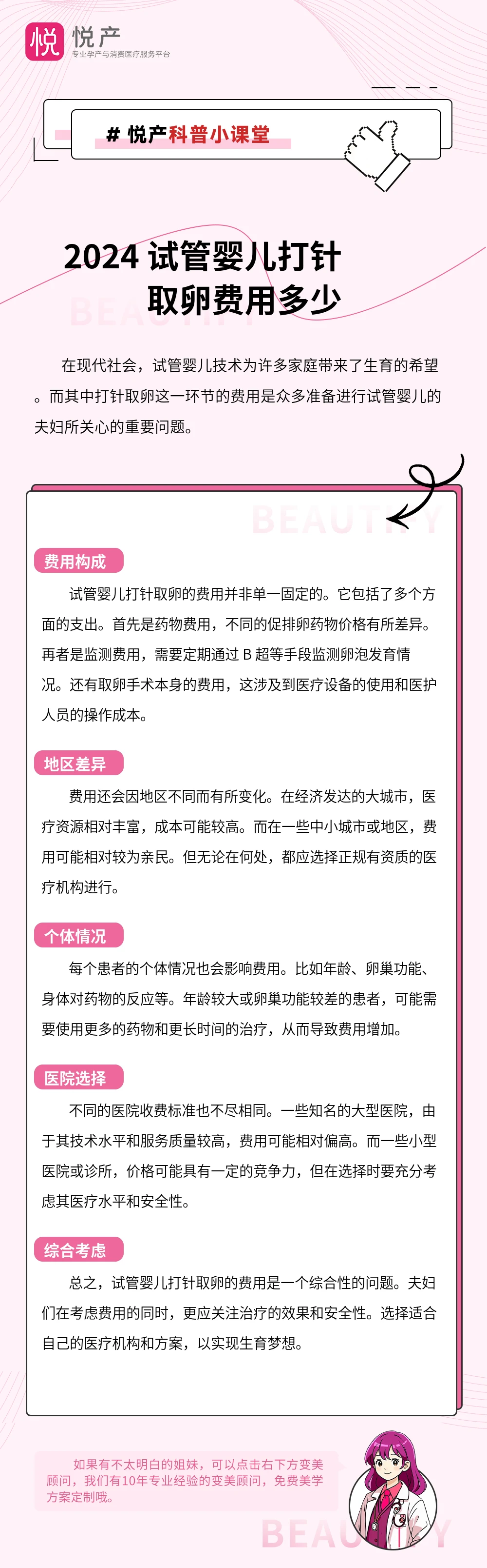 2024 试管婴儿打针取卵费用多少