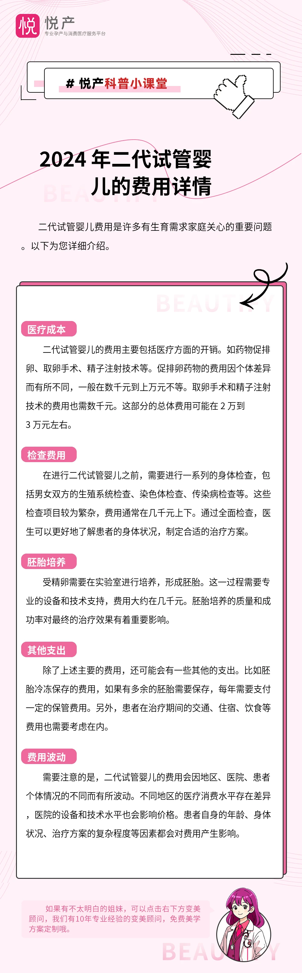 2024 年二代试管婴儿的费用详情